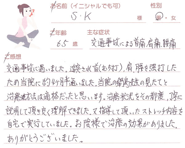 S.Kさん 65歳 男性